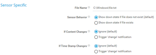 Sensor Specific